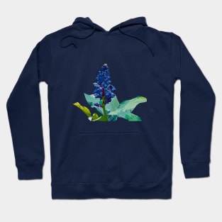 Blue Ginger, tropical flowering plant Hoodie